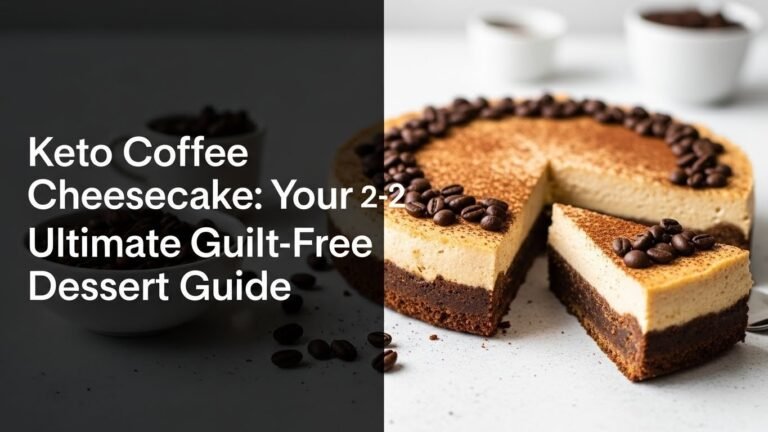 Keto Coffee Cheesecake: Your Ultimate Guilt-Free Dessert Guide