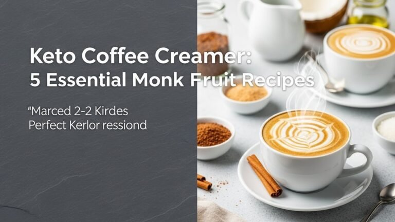 Keto Coffee Creamer: 5 Essential Monk Fruit Recipes