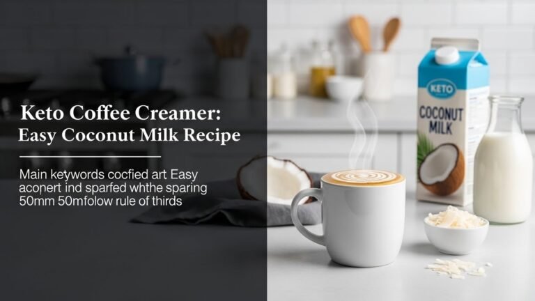 Keto Coffee Creamer: Easy Coconut Milk Recipe [year]