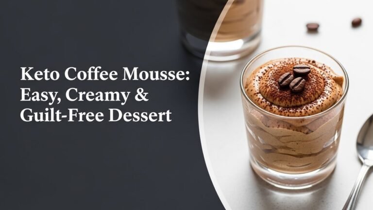 Keto Coffee Mousse: Easy, Creamy & Guilt-Free Dessert