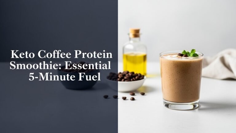Keto Coffee Protein Smoothie: Essential 5-Minute Fuel