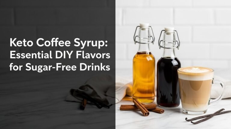 Keto Coffee Syrup: Essential DIY Flavors for Sugar-Free Drinks