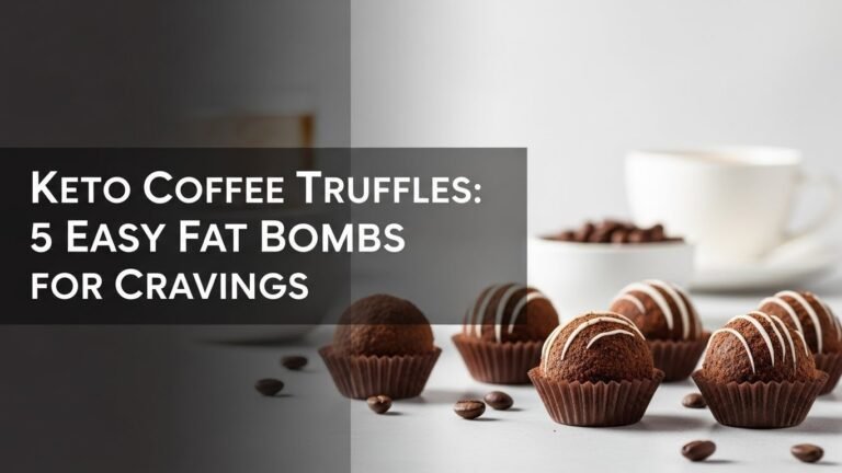 Keto Coffee Truffles: 5 Easy Fat Bombs for Cravings
