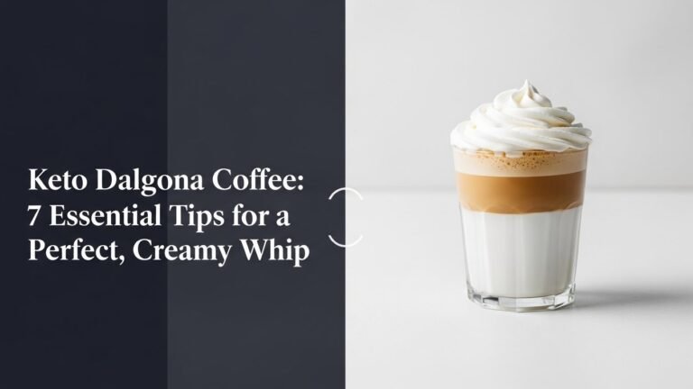 Keto Dalgona Coffee: 7 Essential Tips for a Perfect, Creamy Whip