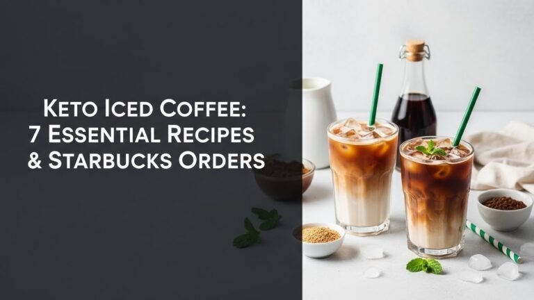 Keto Iced Coffee: 7 Essential Recipes & Starbucks Orders