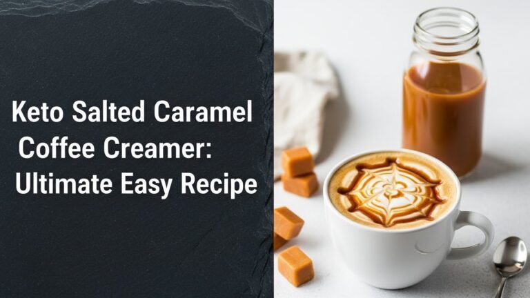 Keto Salted Caramel Coffee Creamer: Ultimate Easy Recipe