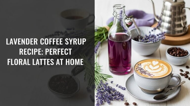 Lavender Coffee Syrup Recipe: Perfect Floral Lattes at Home