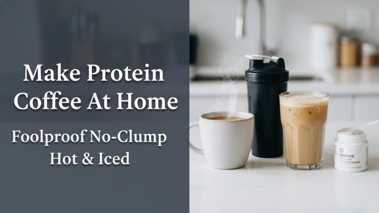 Make Protein Coffee At Home: Foolproof No-Clump Hot & Iced