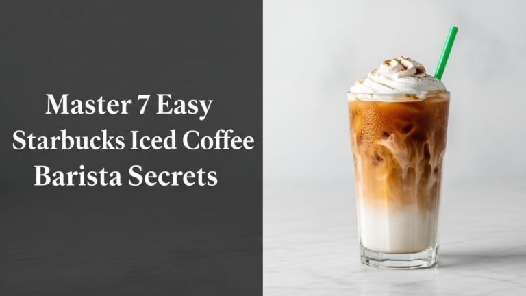 Master 7 Easy Starbucks Iced Coffee Barista Secrets
