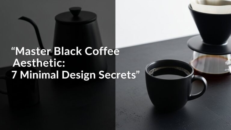 Master Black Coffee Aesthetic: 7 Minimal Design Secrets