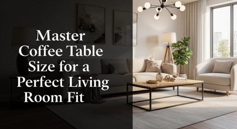 Master Coffee Table Size for a Perfect Living Room Fit