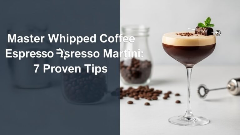 Master Whipped Coffee Espresso Martini: 7 Proven Tips