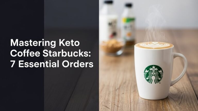 Mastering Keto Coffee Starbucks: 7 Essential Orders [year]