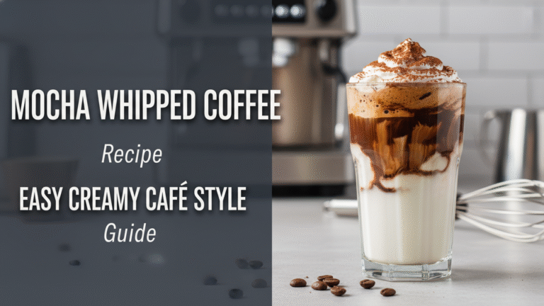 Mocha Whipped Coffee Recipe Easy Creamy Cafe Style Guide