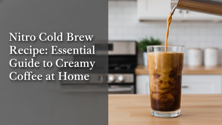 Nitro Cold Brew Recipe: Essential Guide to Creamy Coffee at Home