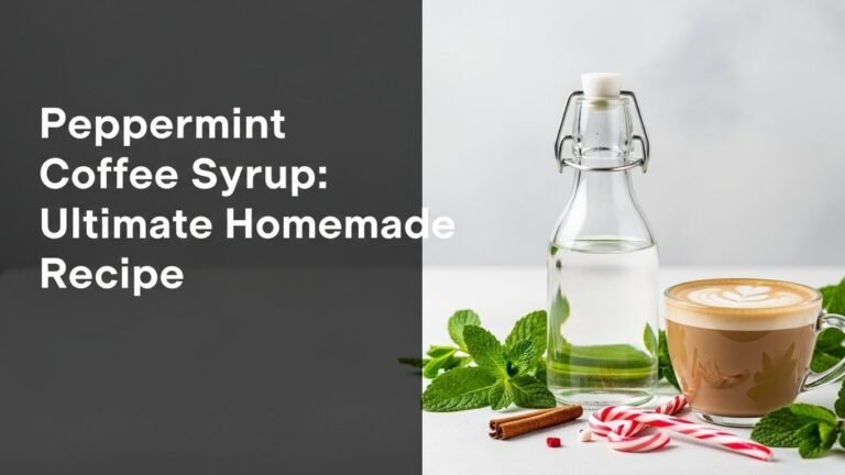 Peppermint Coffee Syrup: Ultimate Homemade [year] Recipe
