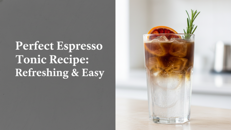 Perfect Espresso Tonic Recipe: Refreshing & Easy for [year]