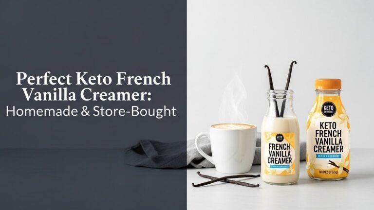 Perfect Keto French Vanilla Creamer: Homemade & Store-Bought