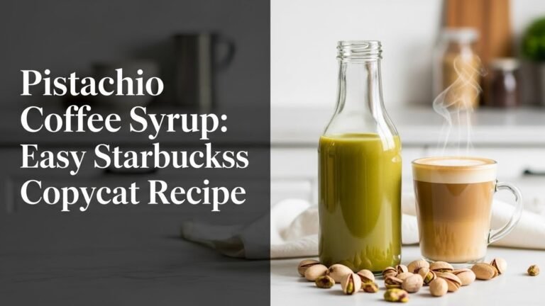 Pistachio Coffee Syrup: Easy Starbucks Copycat Recipe