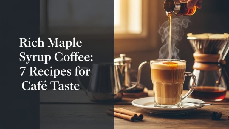 Rich Maple Syrup Coffee: 7 Recipes for Cafe Taste