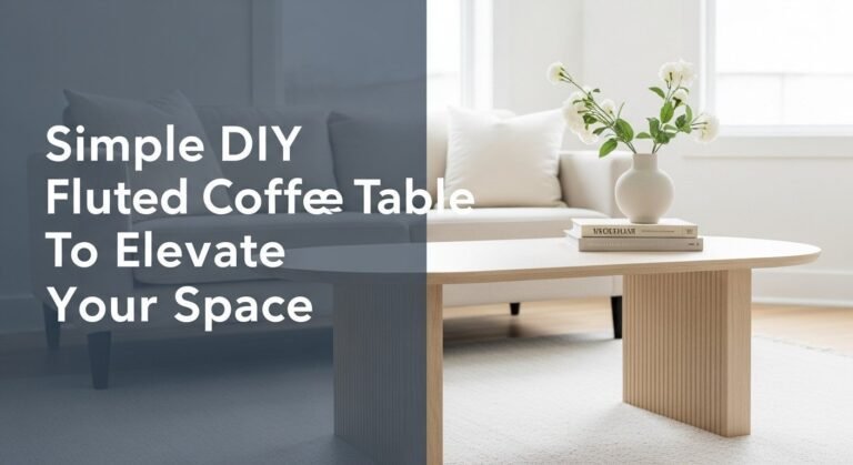Simple DIY Fluted Coffee Table To Elevate Your Space 2 Simple DIY Fluted Coffee Table To Elevate Your Space