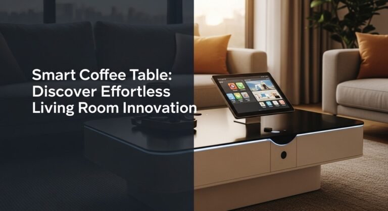 Smart Coffee Table: Discover Effortless Living Room Innovation