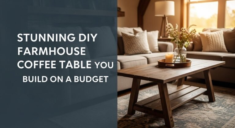 Stunning DIY Farmhouse Coffee Table You Build on a Budget [year]