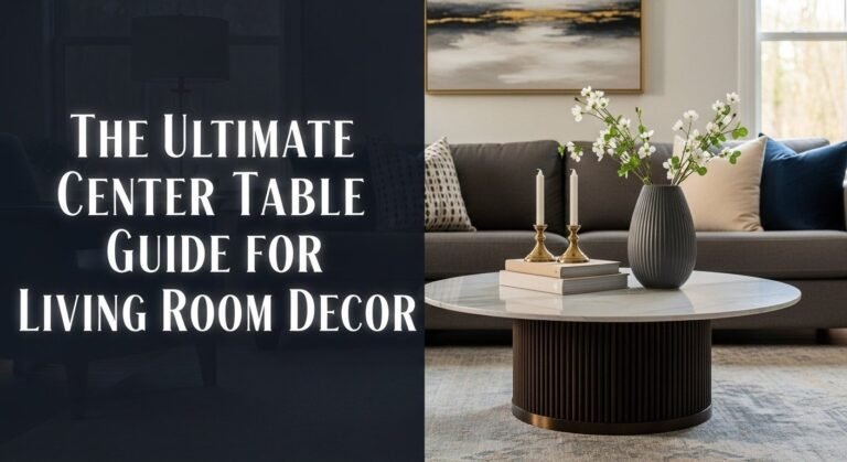 The Ultimate Center Table Guide for Living Room Decor [year]