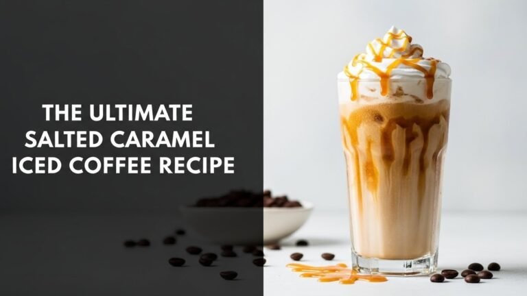 The Ultimate Salted Caramel Iced Coffee Recipe