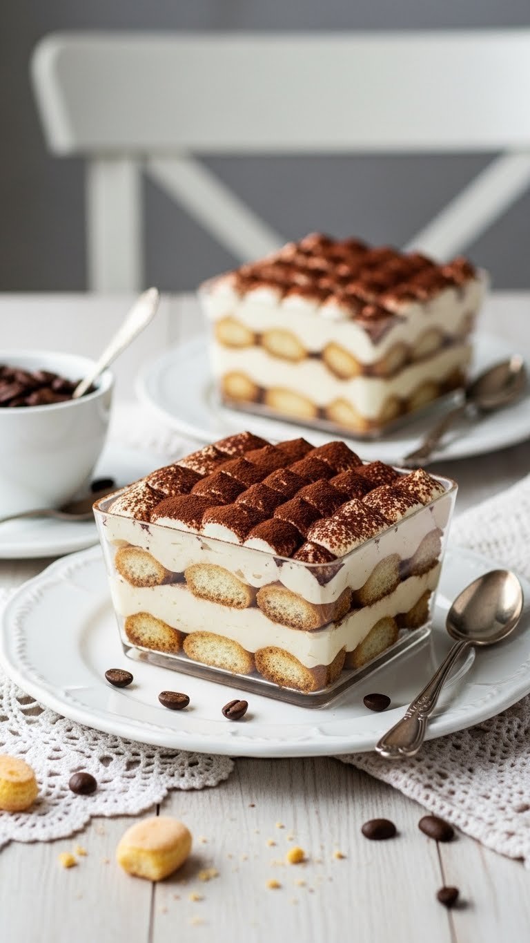 Ultimate Whipped Coffee Dessert: 5 Proven Recipes 9 Tiramisu-inspired layered whipped coffee dessert in square dish showing coffee-soaked ladyfingers cross-section