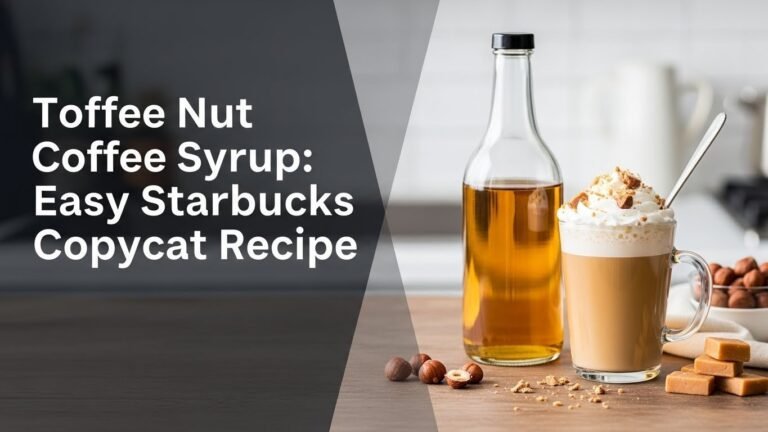 Toffee Nut Coffee Syrup: Easy Starbucks Copycat Recipe