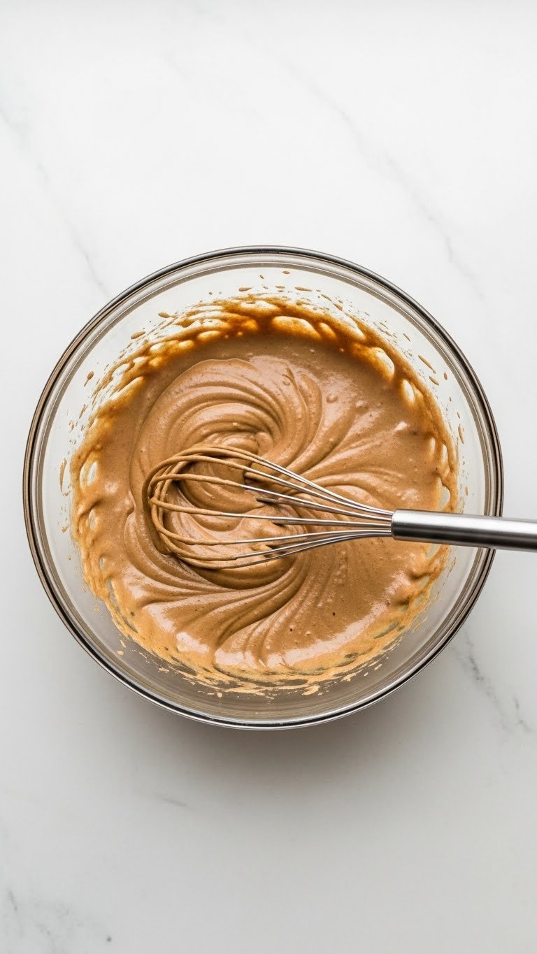 Whipped Coffee Maple Syrup Complete Creamy Recipe Guide 11 Top-down view of failed liquid whipped coffee mixture in glass bowl showing separation problem