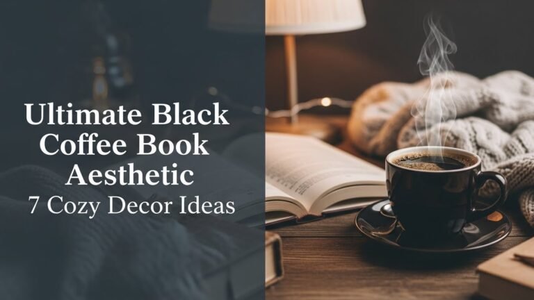 Ultimate Black Coffee Book Aesthetic 7 Cozy Decor Ideas