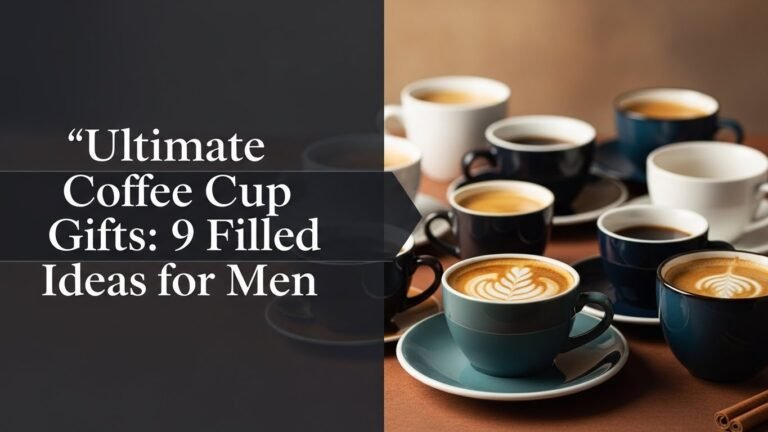 Ultimate Coffee Cup Gifts: 9 Filled Ideas for Men [year]
