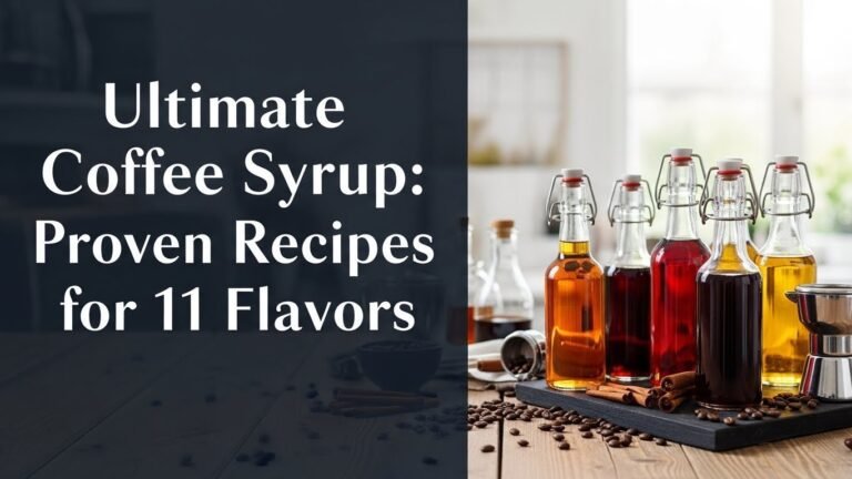 Ultimate Coffee Syrup: Proven Recipes for 11 Flavors