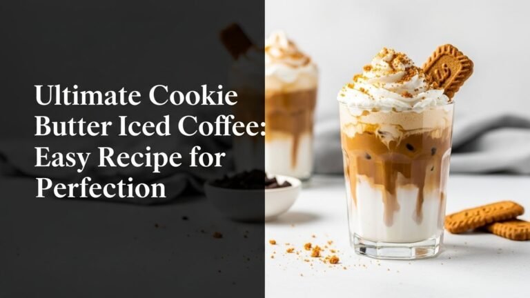 Ultimate Cookie Butter Iced Coffee: Easy Recipe for Perfection