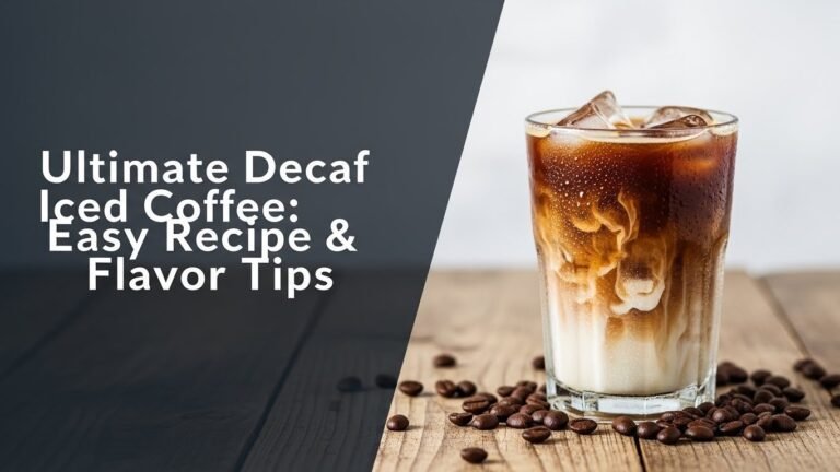 Ultimate Decaf Iced Coffee: Easy Recipe & Flavor Tips [year]