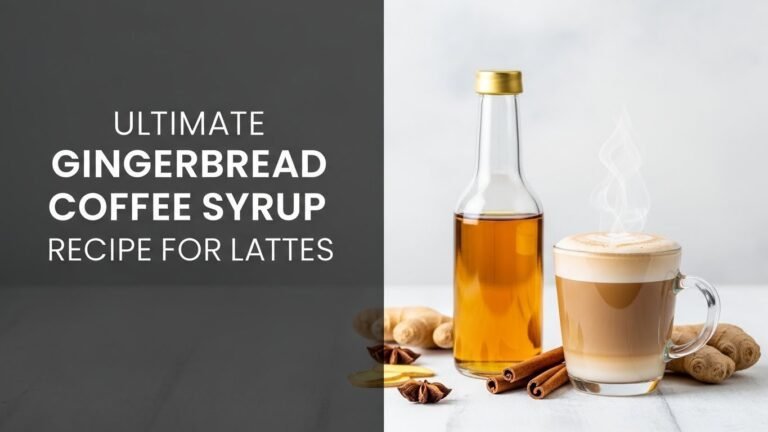 Ultimate Gingerbread Coffee Syrup Recipe for Lattes [year]