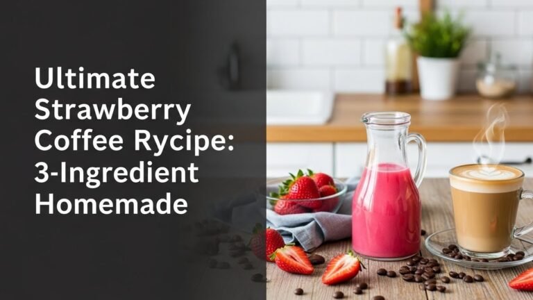 Ultimate Strawberry Coffee Syrup Recipe: 3-Ingredient Homemade