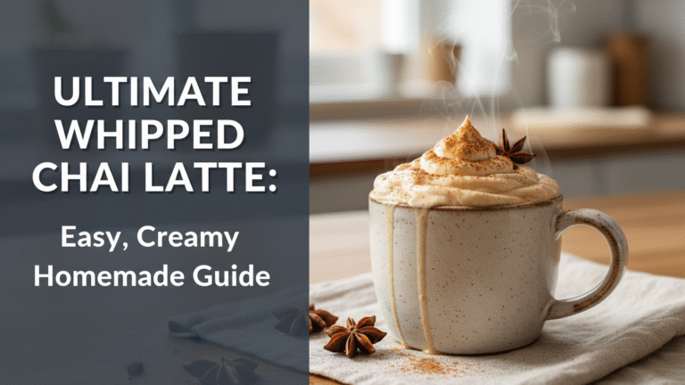 Ultimate Whipped Chai Latte: Easy, Creamy Homemade Guide