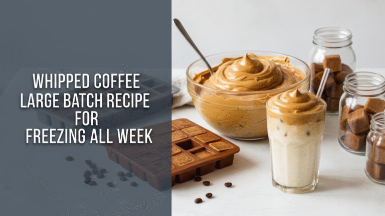 Whipped Coffee Large Batch Recipe for Freezing All Week 5 Whipped Coffee Large Batch Recipe for Freezing All Week