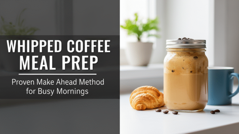 Whipped Coffee Meal Prep Proven Make Ahead Method for Busy Mornings 6 Whipped Coffee Meal Prep Proven Make Ahead Method for Busy Mornings