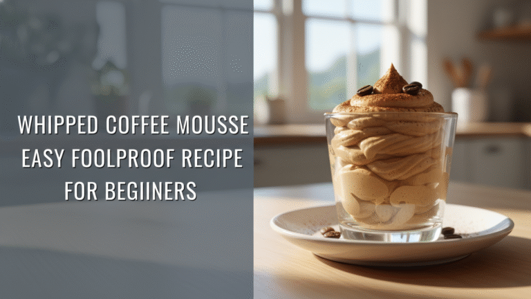 Whipped Coffee Mousse Easy Foolproof Recipe for Beginners