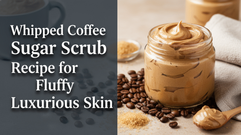 Whipped Coffee Sugar Scrub Recipe for Fluffy Luxurious Skin