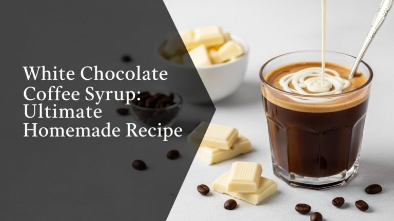 White Chocolate Coffee Syrup: Ultimate Homemade Recipe