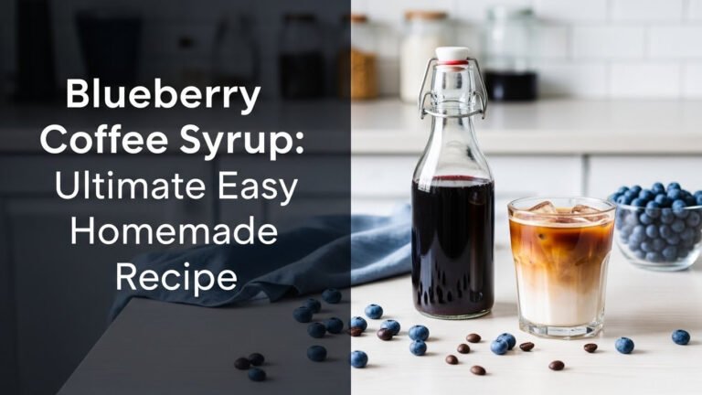 Blueberry Coffee Syrup: Ultimate Easy Homemade Recipe
