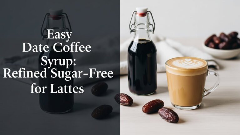 Easy Date Coffee Syrup: Refined Sugar-Free for Lattes