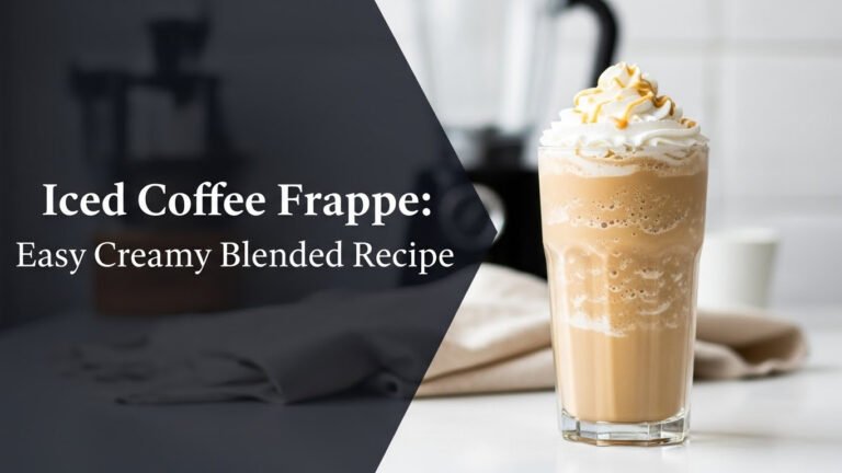 Iced Coffee Frappe: Easy Creamy Blended Recipe