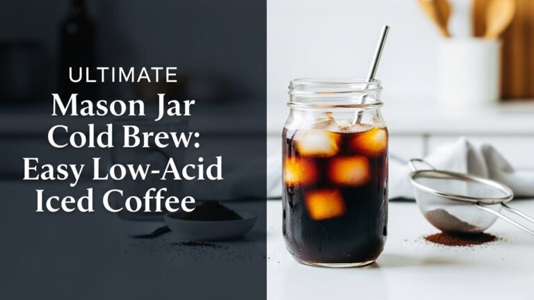 Ultimate Mason Jar Cold Brew: Easy Low-Acid Iced Coffee