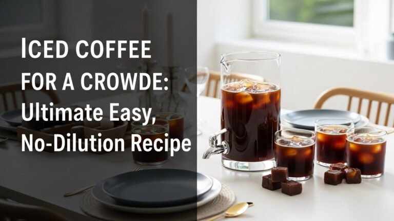 Iced Coffee for a Crowd: Ultimate Easy, No-Dilution Recipe
